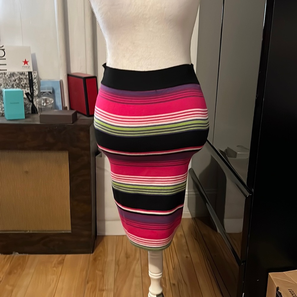 🆑FINAL PRICE‼️ Bright Multicolored striped pencil skirt